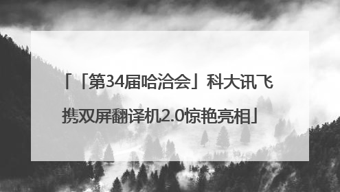 「第34届哈洽会」科大讯飞携双屏翻译机2.0惊艳亮相