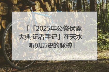 「2025年公祭伏羲大典·记者手记」在天水 听见历史的脉搏