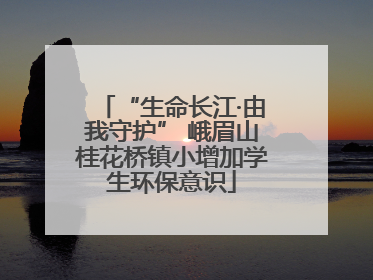 “生命长江·由我守护” 峨眉山桂花桥镇小增加学生环保意识