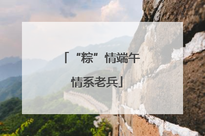 “粽”情端午 情系老兵