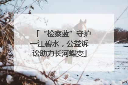 “检察蓝”守护一江碧水，公益诉讼助力长河蝶变