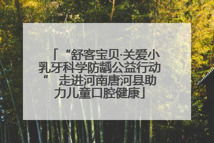 “舒客宝贝·关爱小乳牙科学防龋公益行动” 走进河南唐河县助力儿童口腔健康