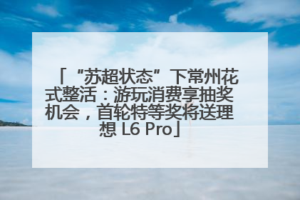 “苏超状态”下常州花式整活：游玩消费享抽奖机会，首轮特等奖将送理想 L6 Pro