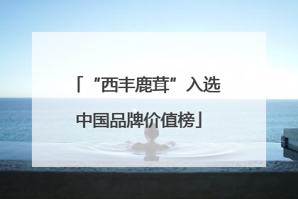 “西丰鹿茸”入选中国品牌价值榜