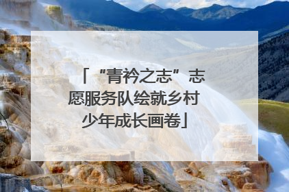 “青衿之志”志愿服务队绘就乡村少年成长画卷
