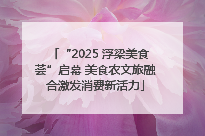 “2025 浮梁美食荟”启幕 美食农文旅融合激发消费新活力