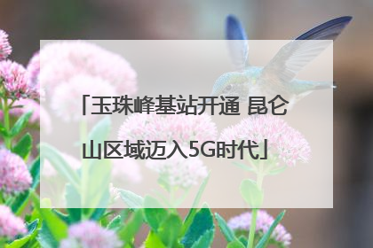 玉珠峰基站开通 昆仑山区域迈入5G时代