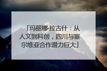 玛丽娜·拉古什：从人文到科创，四川与塞尔维亚合作潜力巨大