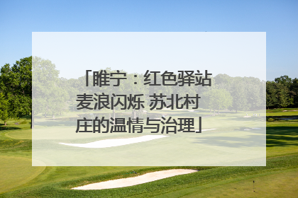 睢宁：红色驿站麦浪闪烁 苏北村庄的温情与治理