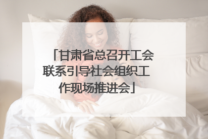 甘肃省总召开工会联系引导社会组织工作现场推进会