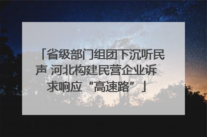 省级部门组团下沉听民声 河北构建民营企业诉求响应“高速路”