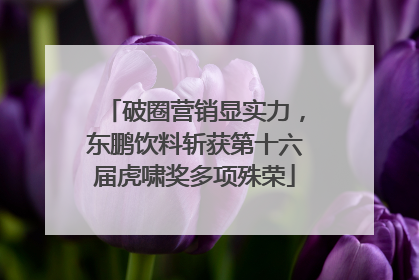 破圈营销显实力，东鹏饮料斩获第十六届虎啸奖多项殊荣