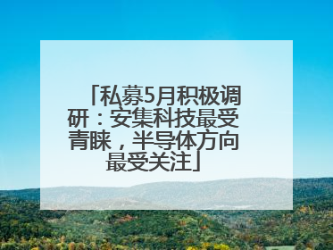 私募5月积极调研：安集科技最受青睐，半导体方向最受关注
