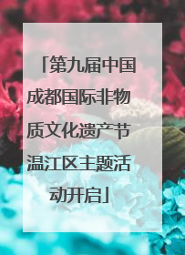 第九届中国成都国际非物质文化遗产节温江区主题活动开启