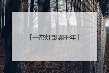 一帘灯影溯千年