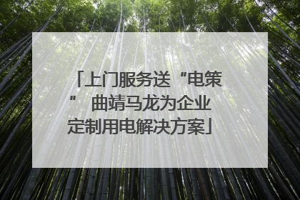 上门服务送“电策” 曲靖马龙为企业定制用电解决方案