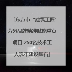 东方市“建筑工匠”劳务品牌精准赋能重点项目 250名技术工人筑牢建设基石