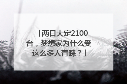 两日大定2100台，梦想家为什么受这么多人青睐？