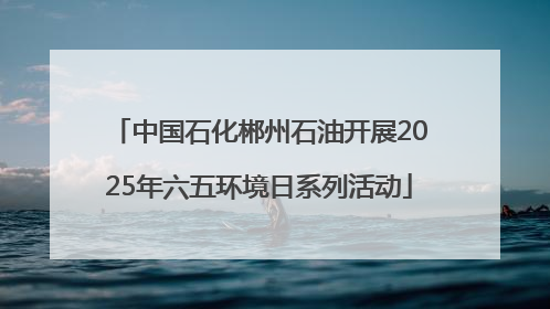 中国石化郴州石油开展2025年六五环境日系列活动