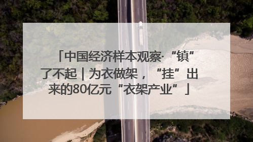 中国经济样本观察·“镇”了不起｜为衣做架，“挂”出来的80亿元“衣架产业”