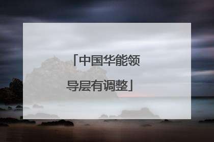 中国华能领导层有调整