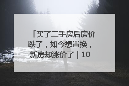 买了二手房后房价跌了，如今想置换，新房却涨价了｜100个买房故事