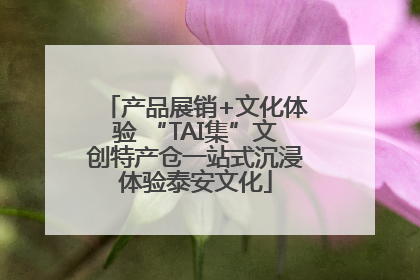 产品展销+文化体验 “TAI集”文创特产仓一站式沉浸体验泰安文化