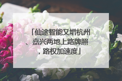 仙途智能又增杭州、嘉兴两地上路牌照，路权加速度