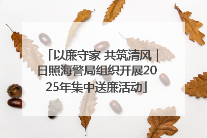 以廉守家 共筑清风｜日照海警局组织开展2025年集中送廉活动
