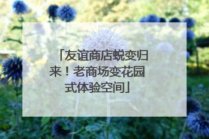 友谊商店蜕变归来！老商场变花园式体验空间