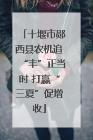 十堰市郧西县农机追“丰”正当时 打赢“三夏”促增收