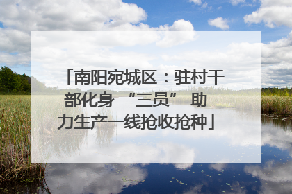 南阳宛城区：驻村干部化身 “三员” 助力生产一线抢收抢种
