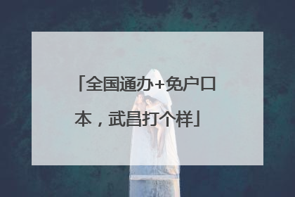 全国通办+免户口本，武昌打个样