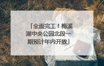 全面完工！梅溪湖中央公园北段一期预计年内开放