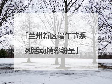 兰州新区端午节系列活动精彩纷呈