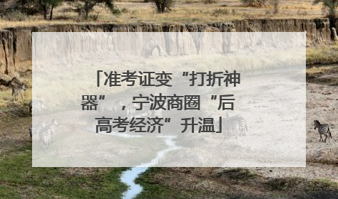 准考证变“打折神器”，宁波商圈“后高考经济”升温
