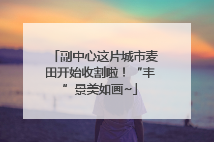 副中心这片城市麦田开始收割啦！“丰”景美如画~