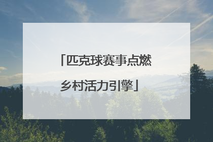 匹克球赛事点燃乡村活力引擎