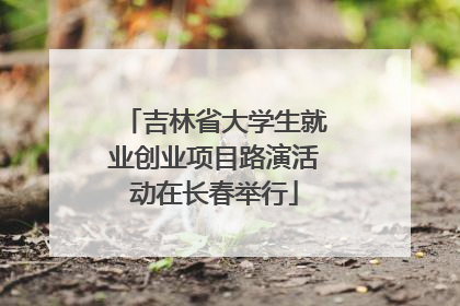 吉林省大学生就业创业项目路演活动在长春举行