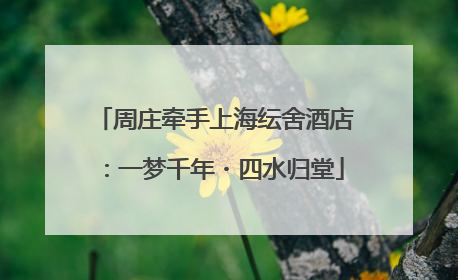 周庄牵手上海纭舍酒店：一梦千年・四水归堂