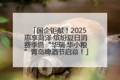国企钜献！2025惠享菏泽·缤纷夏日消费季暨“华瑞·华小粮”青岛啤酒节启幕！