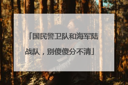国民警卫队和海军陆战队，别傻傻分不清
