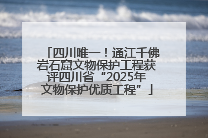 四川唯一！通江千佛岩石窟文物保护工程获评四川省“2025年文物保护优质工程”
