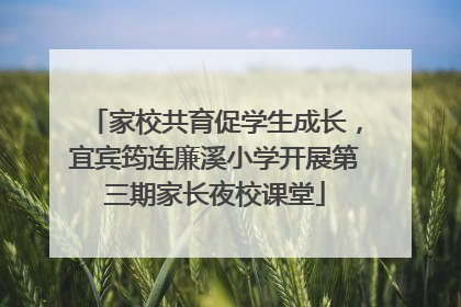 家校共育促学生成长，宜宾筠连廉溪小学开展第三期家长夜校课堂