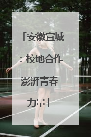 安徽宣城：校地合作 澎湃青春力量
