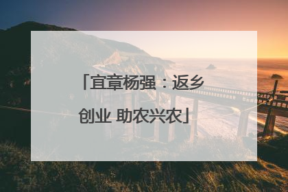 宜章杨强：返乡创业 助农兴农