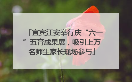 宜宾江安举行庆“六一”五育成果展，吸引上万名师生家长现场参与