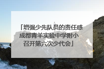 增强少先队员的责任感 成都青羊实验中学附小召开第六次少代会
