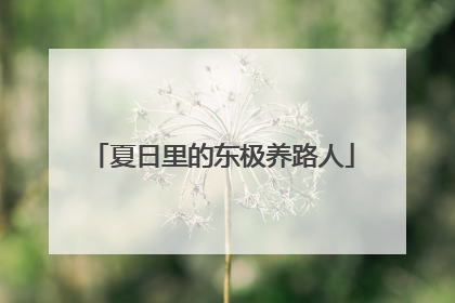 夏日里的东极养路人