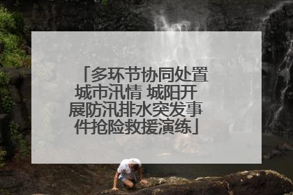 多环节协同处置城市汛情 城阳开展防汛排水突发事件抢险救援演练